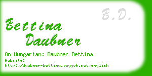 bettina daubner business card